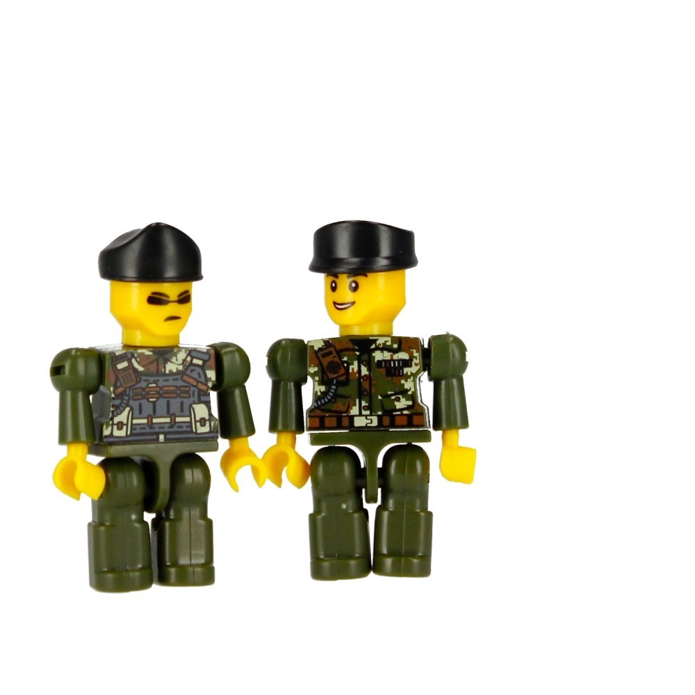 BUILDING BLOCKS 180 ELEMENTS MILITARY ALLEBLOX 492843 ALLEBLOX